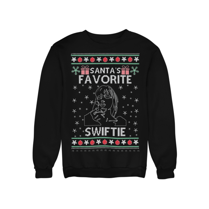 Santa's Favorite Female Singer Ugly Christmas Sweater - TopKoalaTee