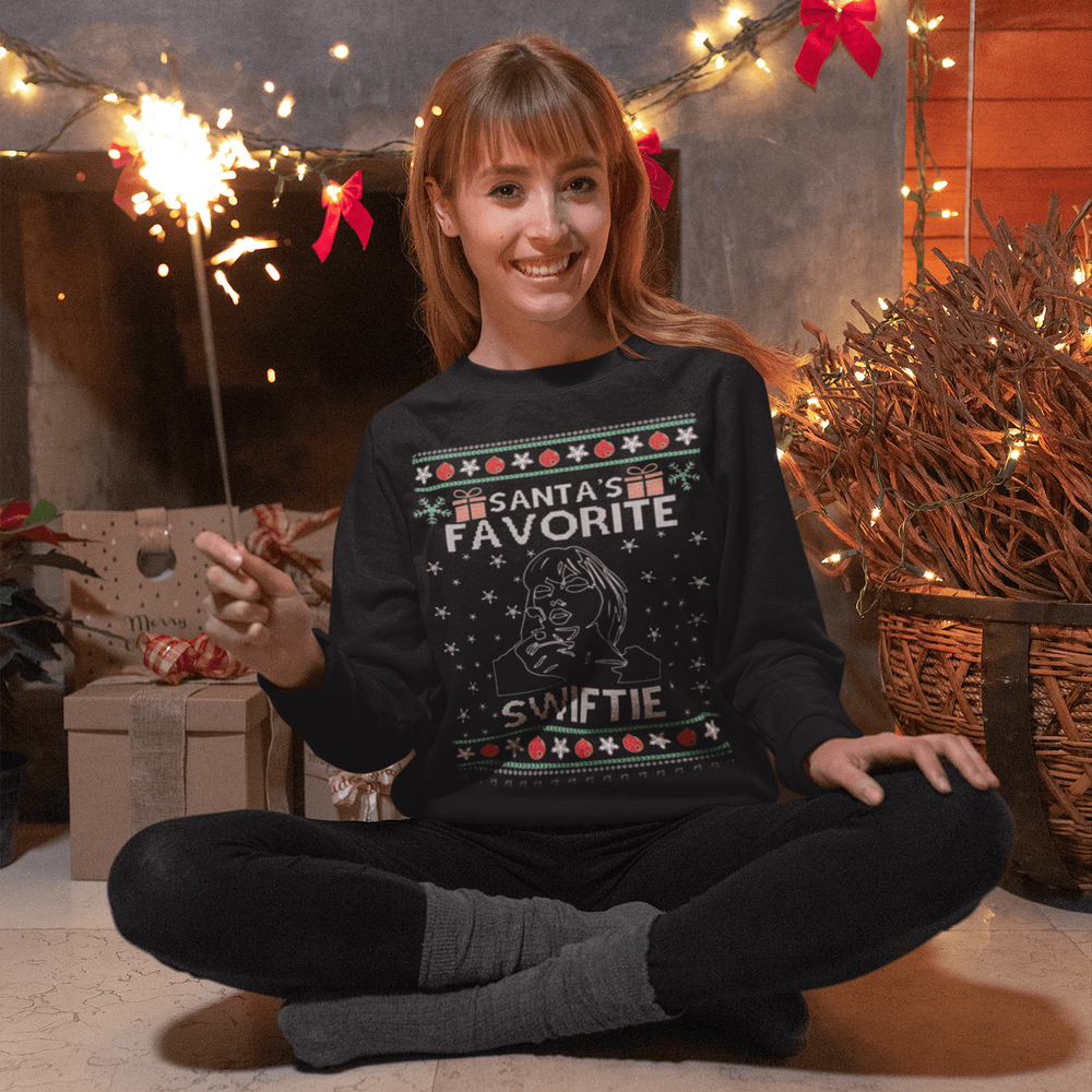 Santa's Favorite Female Singer Ugly Christmas Sweater - TopKoalaTee