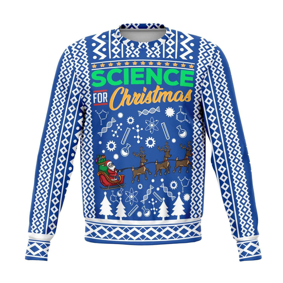 Science for Christmas Unisex Ugly Christmas Sweatshirt - TopKoalaTee