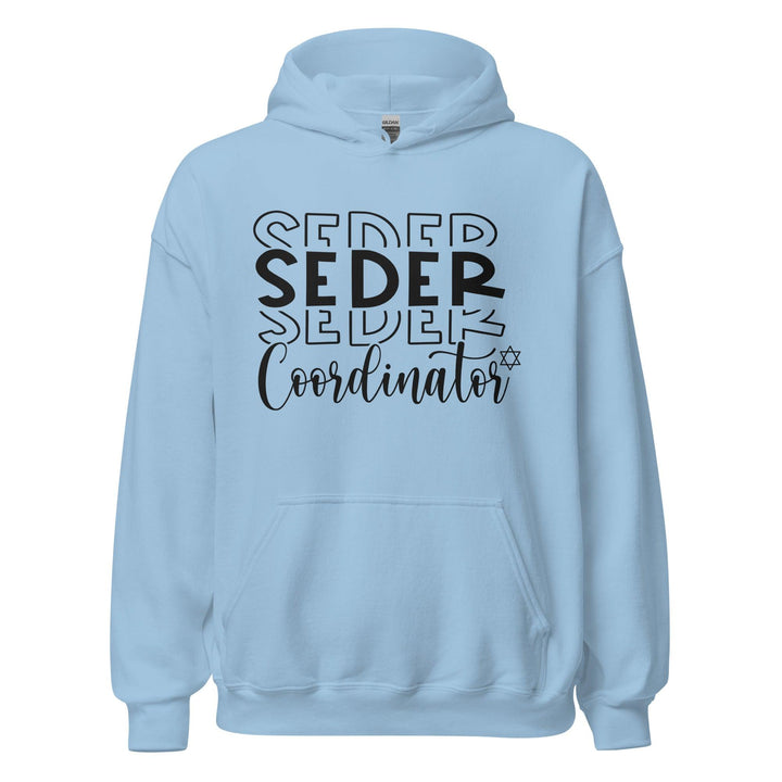 Seasonal Hoodie Passover Seder Coordinator DTG Blended Cotton Midweight Pullover - TopKoalaTee