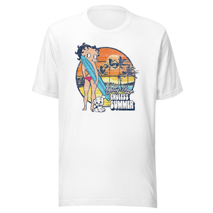 Seasonal T-shirt Animated Betty Endless Summer Short Sleeve 100% Cotton Crew Neck Top - TopKoalaTee