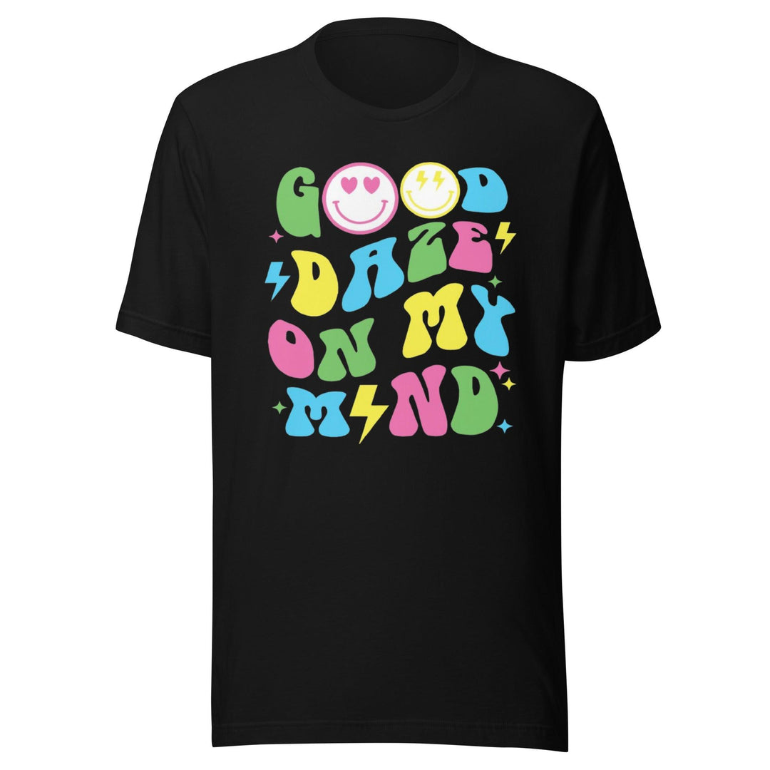 Seasonal T-shirt Retro Style Good Daze On My Mind Ultra Soft Short Sleeve Crew Neck Top - TopKoalaTee