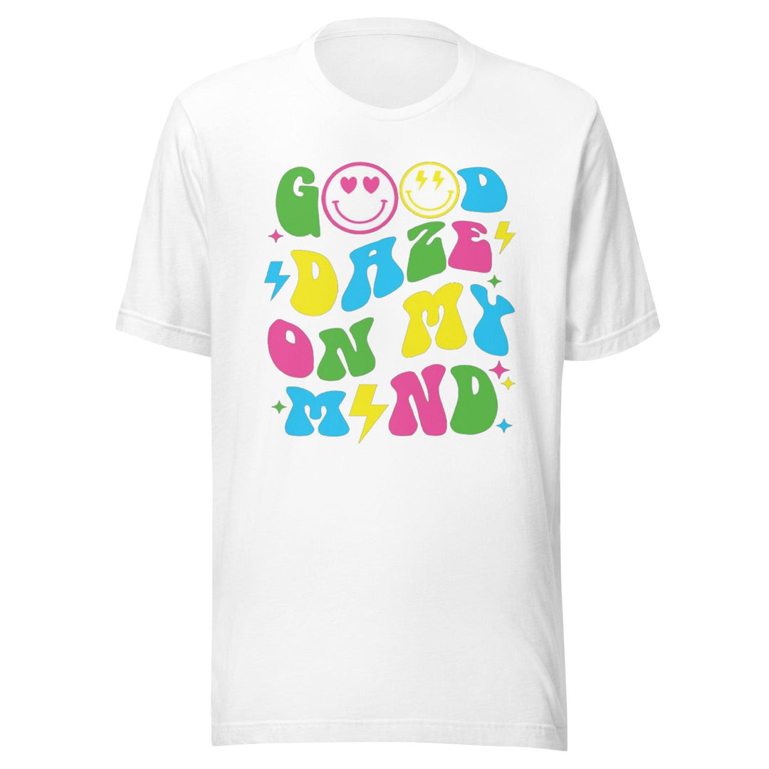 Seasonal T-shirt Retro Style Good Daze On My Mind Ultra Soft Short Sleeve Crew Neck Top - TopKoalaTee