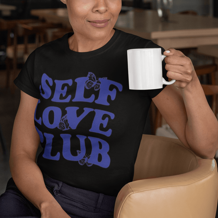 Seasonal T-shirt Self Love Club Short Sleeve 100% Cotton Unisex Crew Neck Top - TopKoalaTee