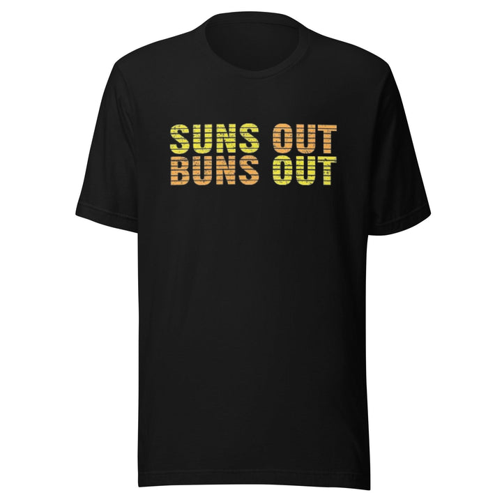 Seasonal T-shirt Summer Suns Out Buns Out Short Sleeve 100% Cotton Crew Neck Top - TopKoalaTee