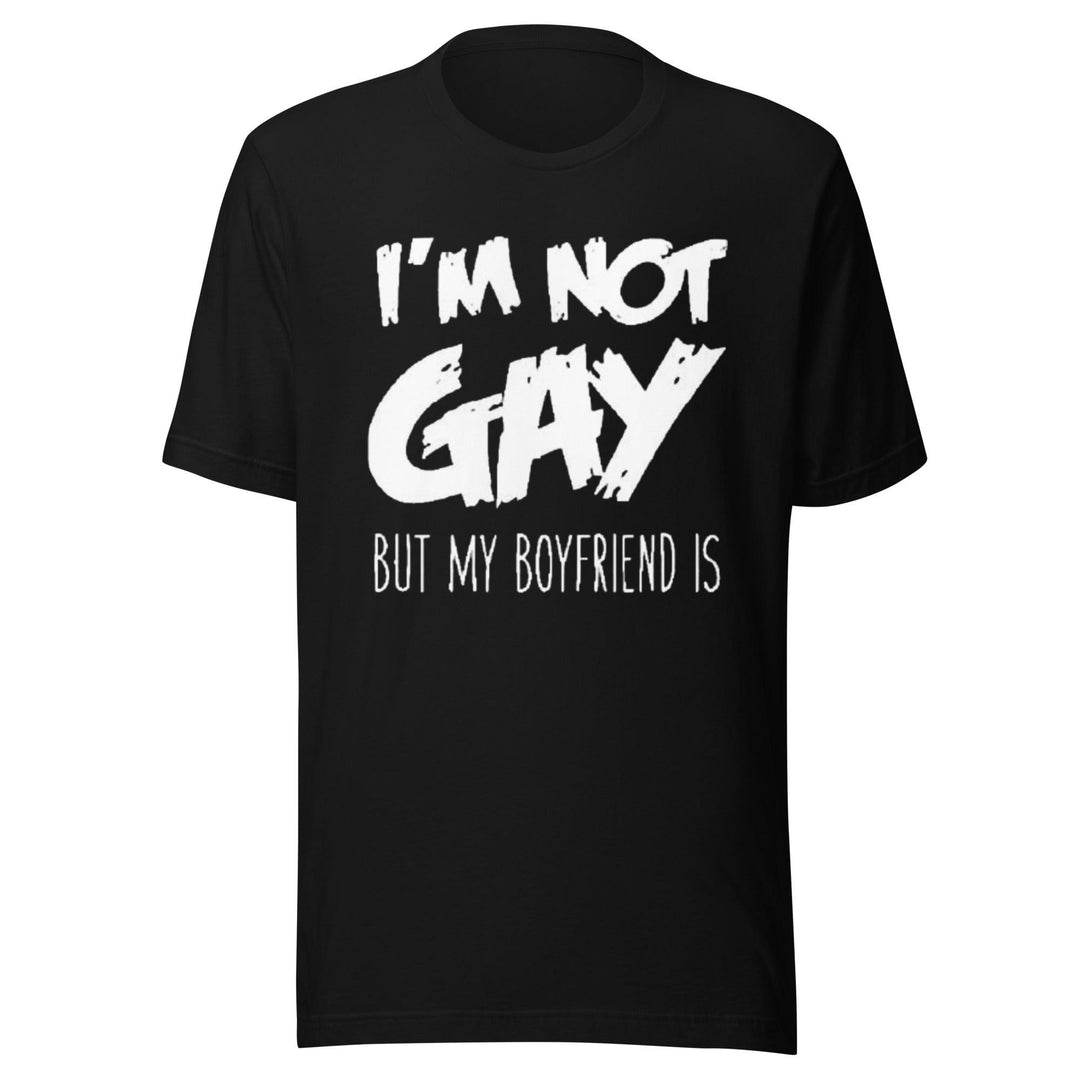 Softstyle T-shirt Short Sleeve Top Kola Tee I'm not Gay but my Boyfriend Is - TopKoalaTee