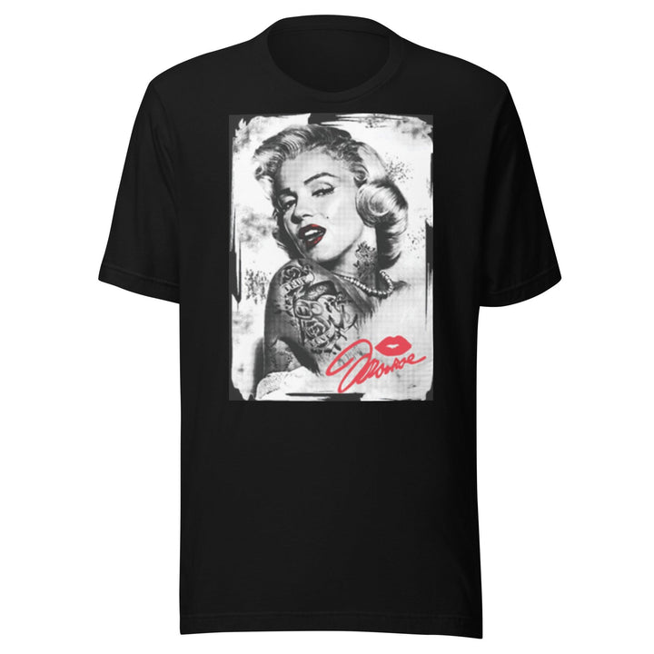 Short Sleeve T-Shirt Signed Portrait of Iconic 50's Pinup Girl Top Koala Tee - TopKoalaTee