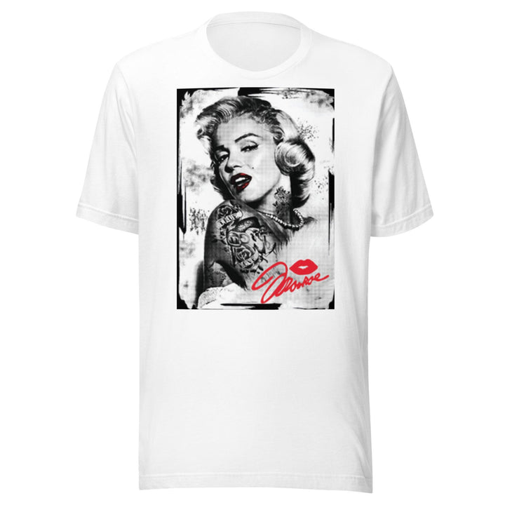 Short Sleeve T-Shirt Signed Portrait of Iconic 50's Pinup Girl Top Koala Tee - TopKoalaTee