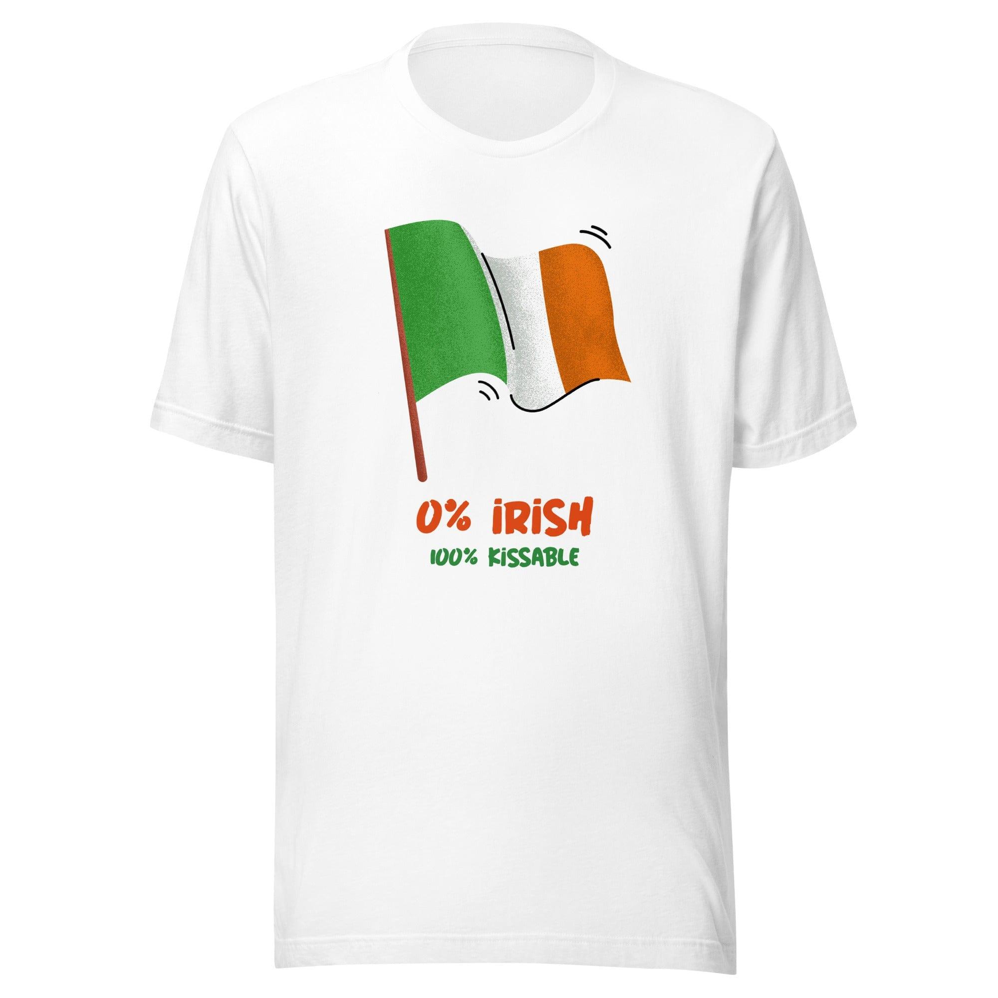 Short Sleeve Zero Percent Irish 100 Percent Kissable St. Unisex T-shirt - TopKoalaTee
