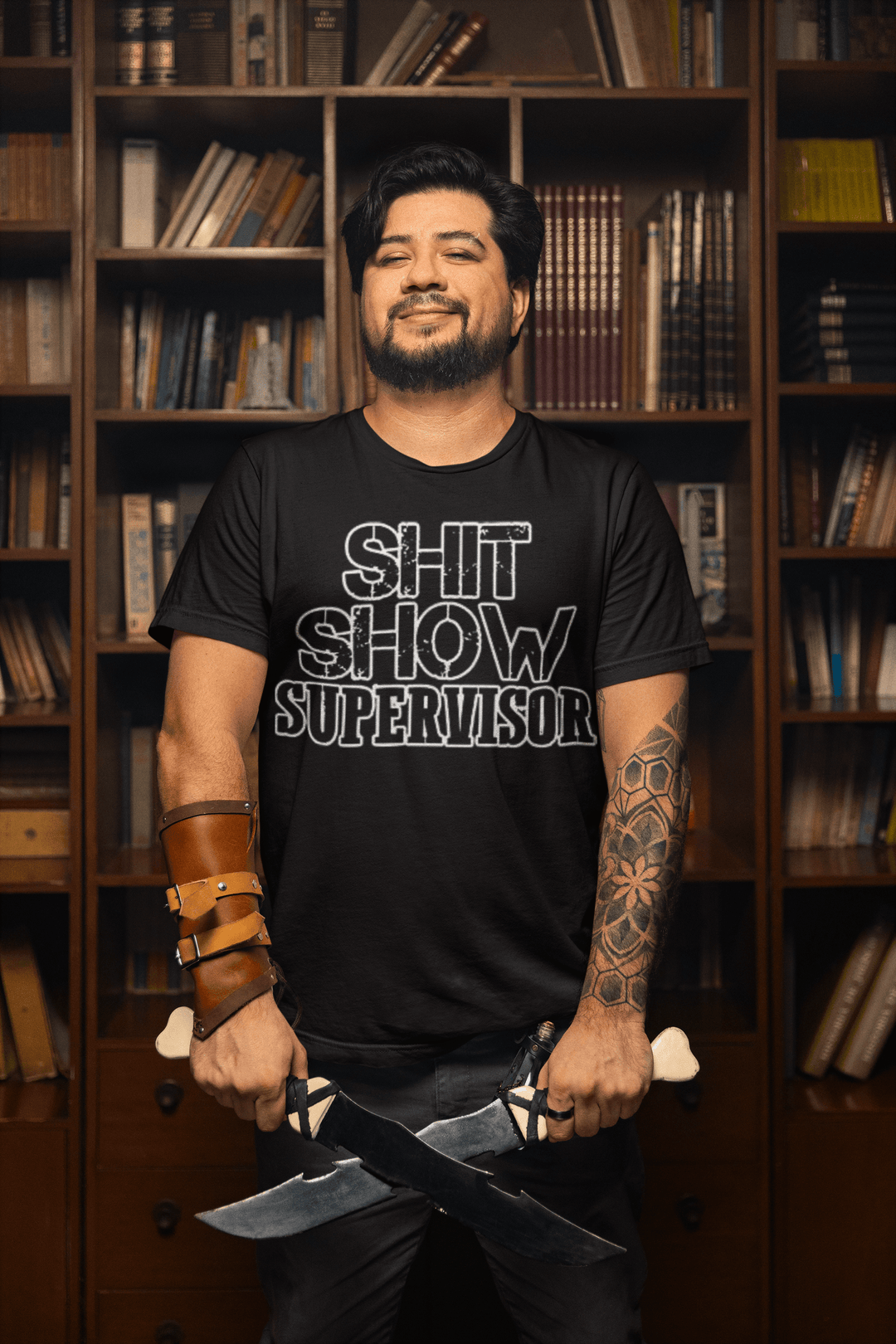 Short Sleve T-shirt Shit Show Supervisor Ultra Soft Cotton Unisex Crewneck Top - TopKoalaTee