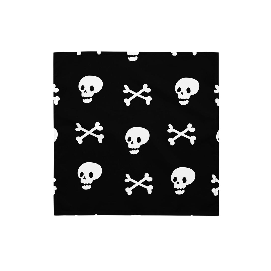 Skull and Crossed Bones Designer Pet Bandana Luxury Neck Scarf - TopKoalaTee