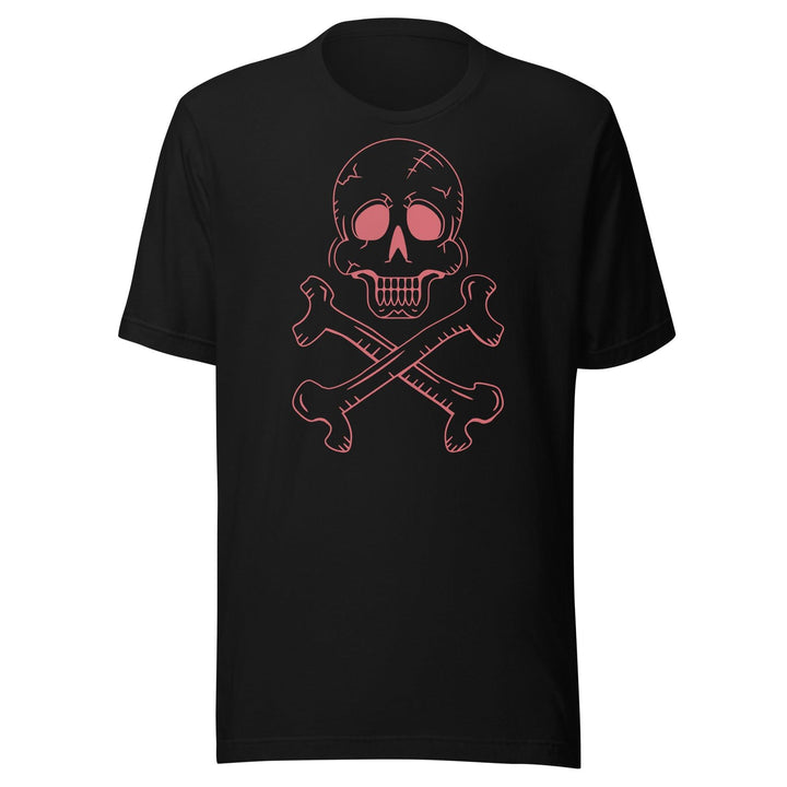Skull T-shirt Skull Head With Crossbones Short Sleeve Unisex Top - TopKoalaTee