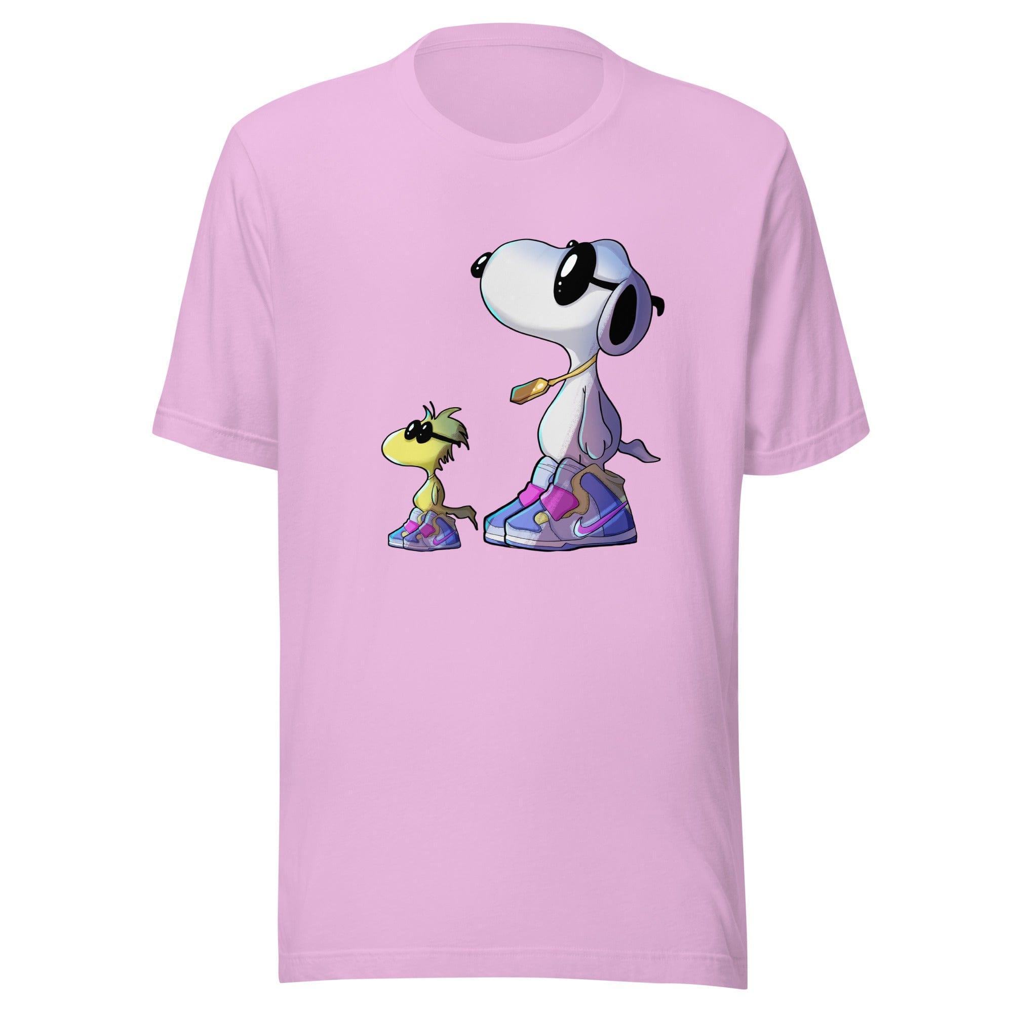 Snoopy T-shirt With Pal Woodstock in Shades and Jordan's - TopKoalaTee