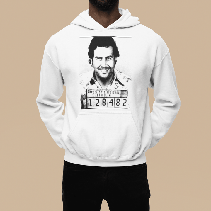 Soft Style Hoodie Famous Columbian Mug Shot Unisex MidWeight Pullover - TopKoalaTee