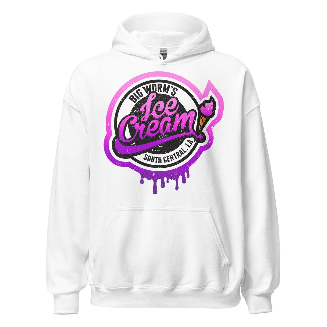 South Central Hoodie Big Worms Ice Cream Blended Cotton Midweight Unisex Pullover - TopKoalaTee