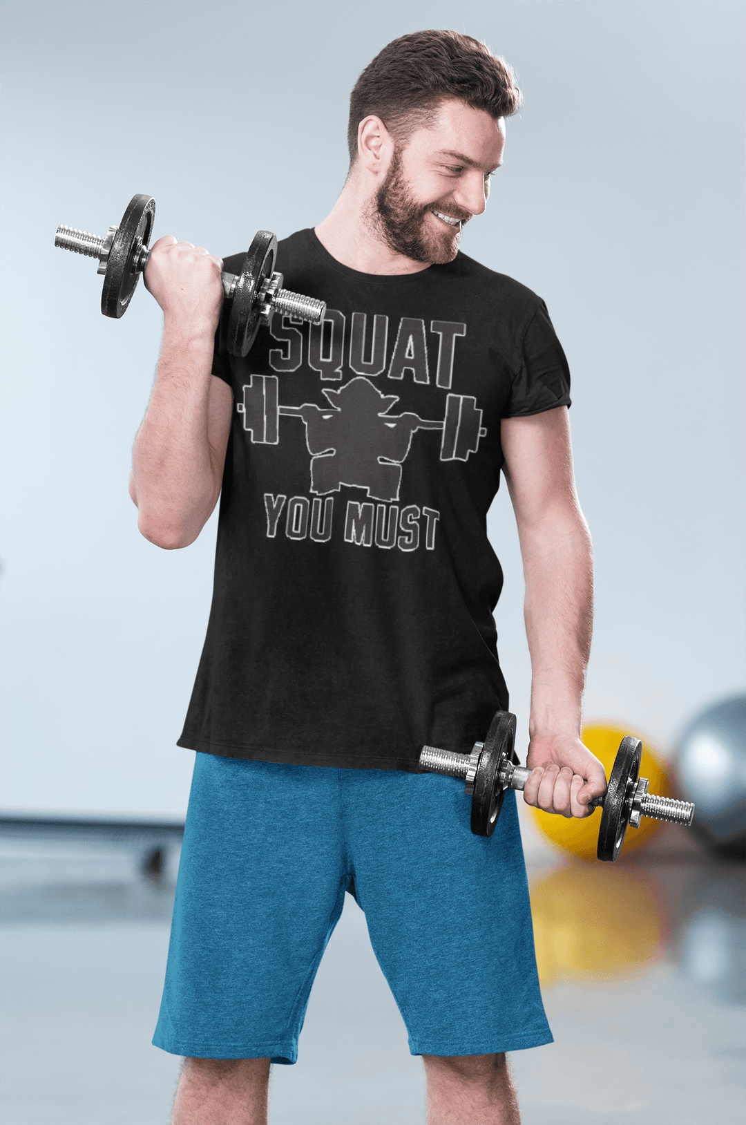 Gym T-shirt Top Koala Sofstyle Squats You Must Short Sleeve Unisex Tee - TopKoalaTee