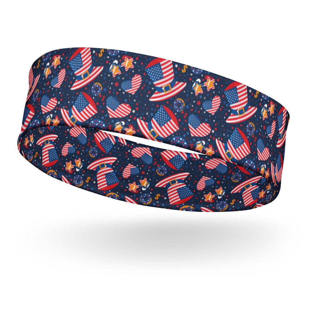 luxury headbands || America National Patriotic Blue Quick Dry Headband - TopKoalaTee