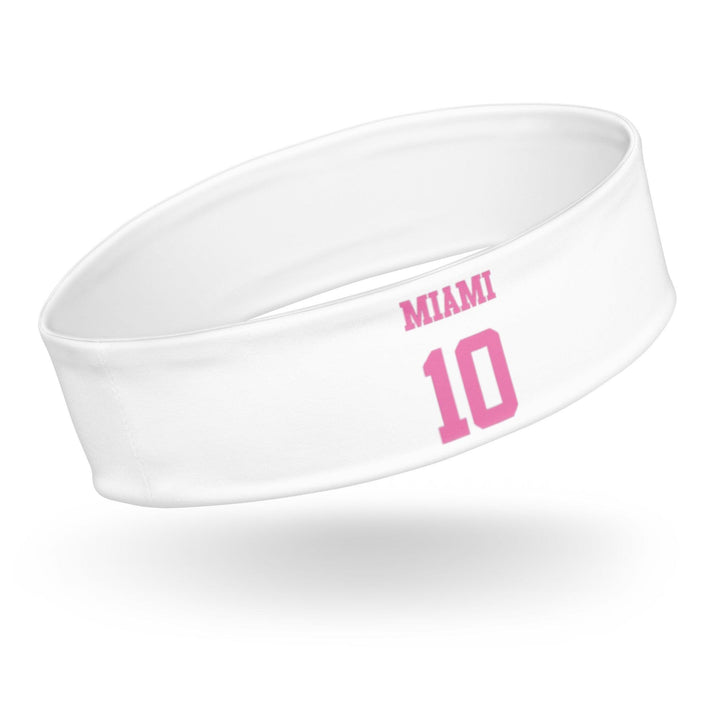 Sports Headband Famous Soccer Player Miami 10 Quick Dry Sweatband - TopKoalaTee