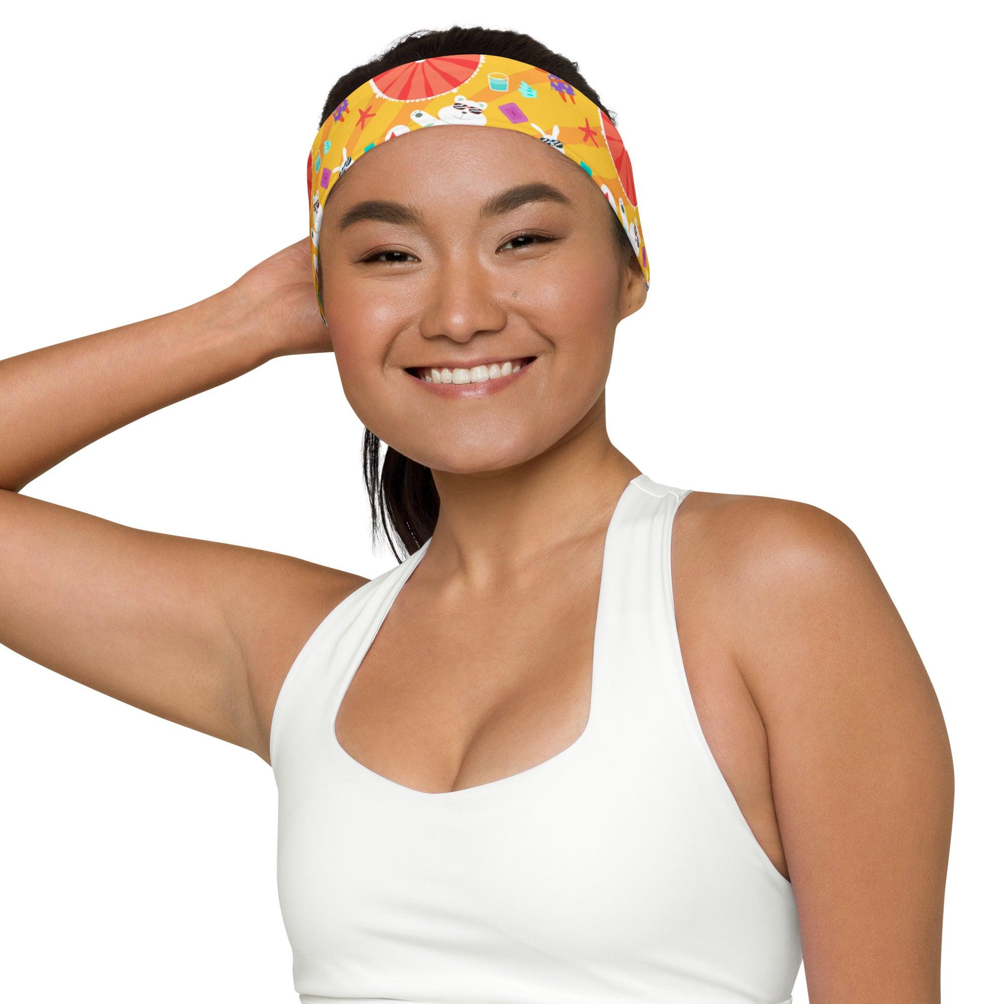 Summer Bear Quick Dry Headband - TopKoalaTee