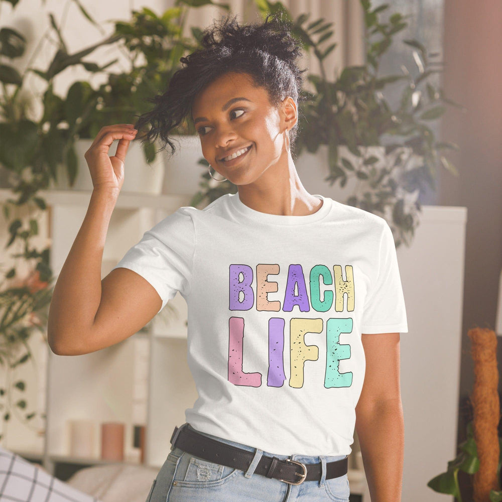 Summer T-shirt Beach Life Short-Sleeve Unisex Top - TopKoalaTee