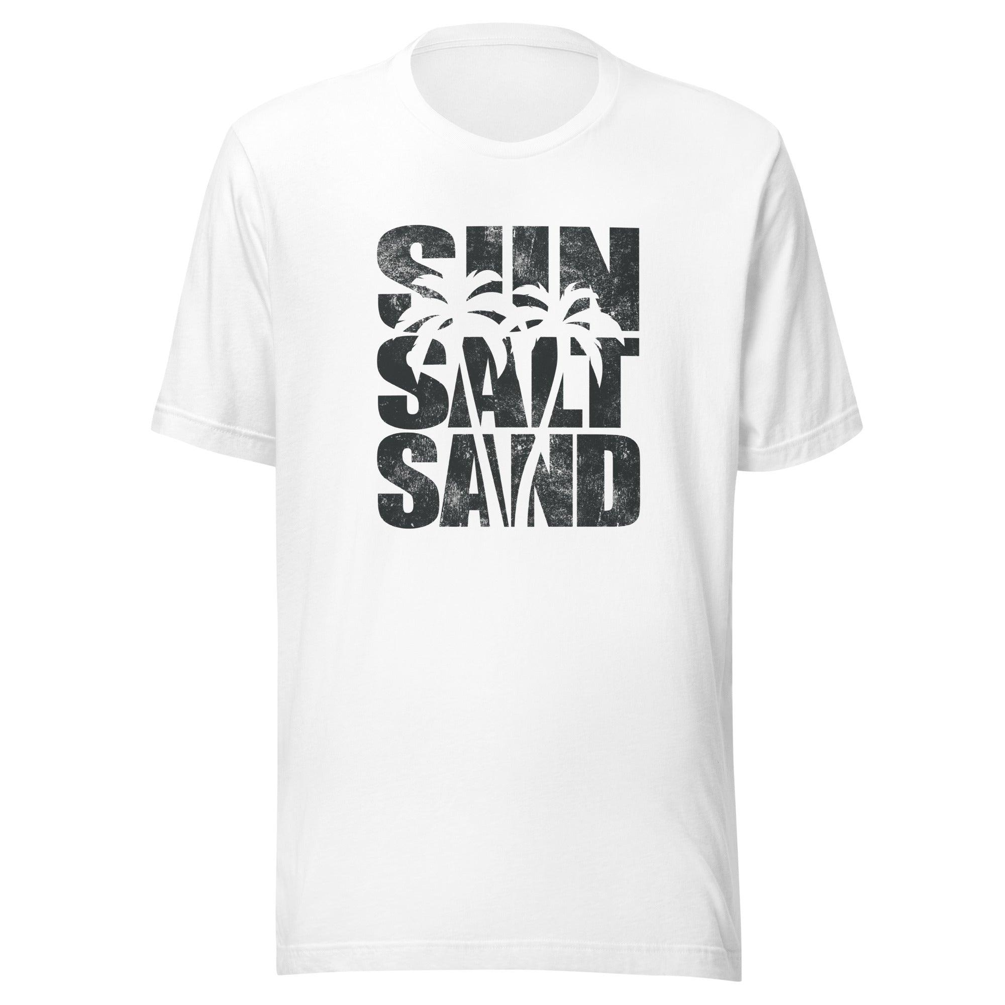 Summer T-shirt Distressed Sun Summer and Sand Short Sleeve Top - TopKoalaTee