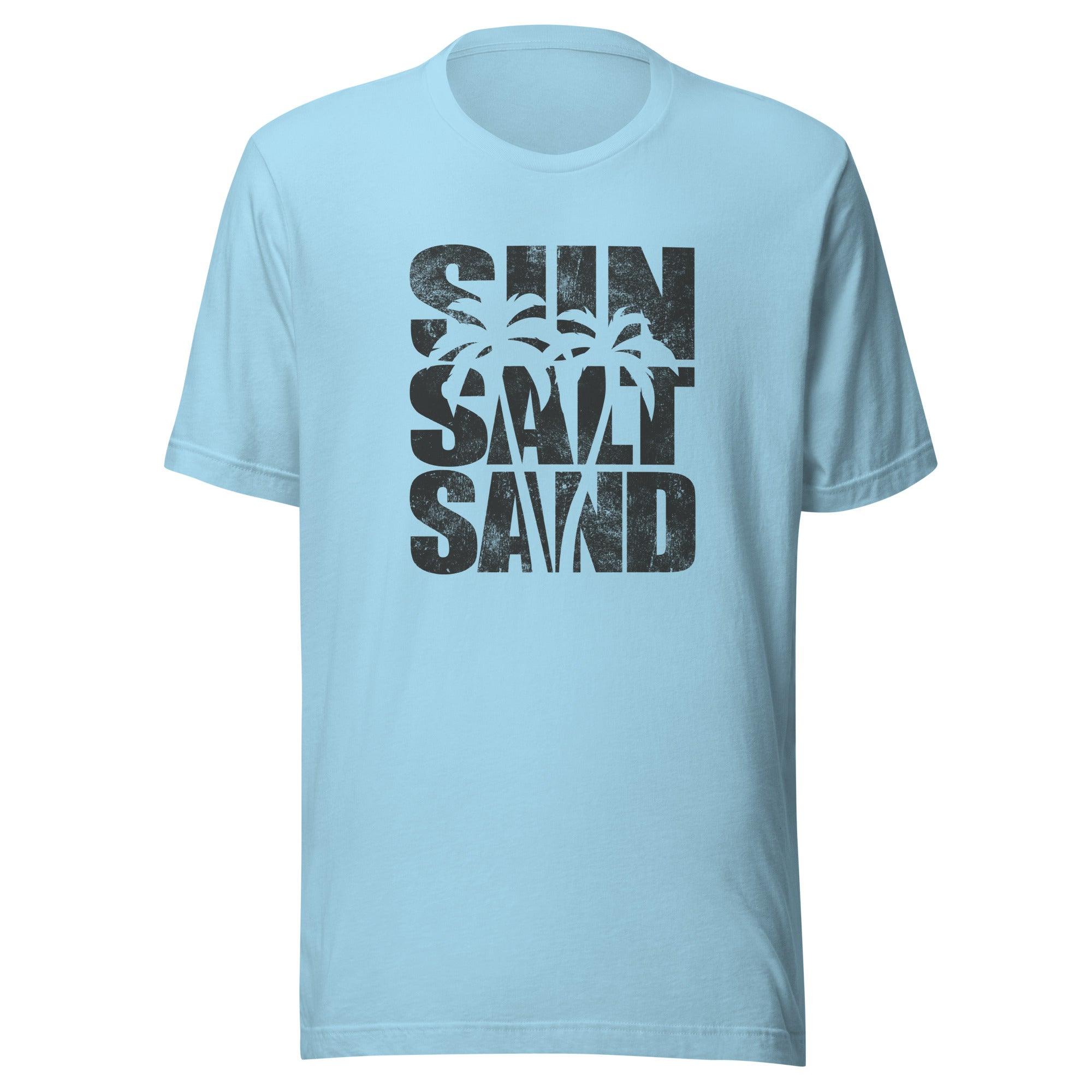 Summer T-shirt Distressed Sun Summer and Sand Short Sleeve Top - TopKoalaTee