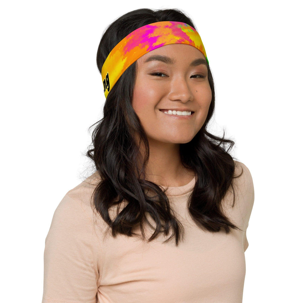 Summer Tie Dye Pattern Quick Dry Stretch Headband - TopKoalaTee