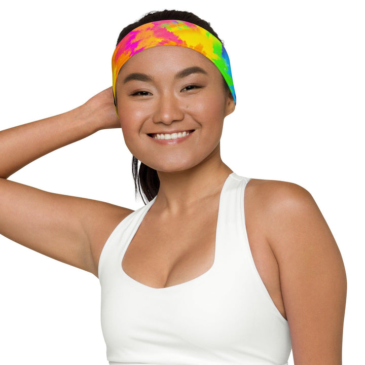 Summer Tie Dye Pattern Quick Dry Stretch Headband - TopKoalaTee