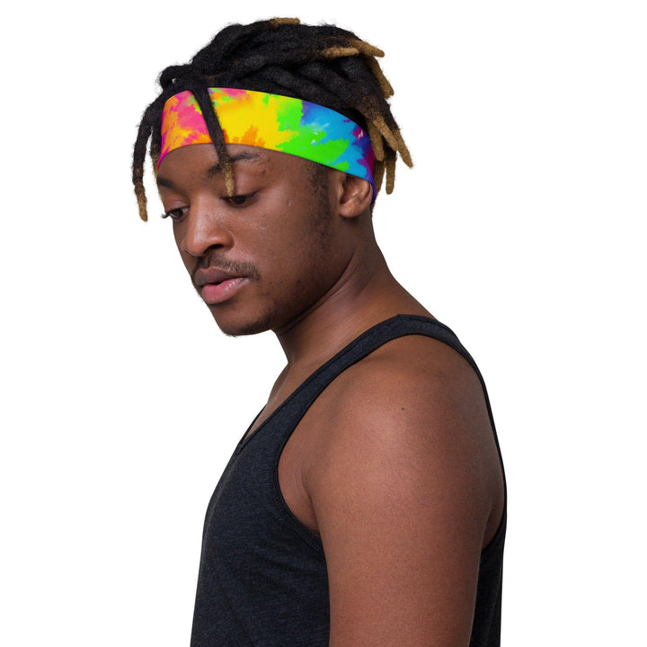 Summer Tie Dye Pattern Quick Dry Stretch Headband - TopKoalaTee