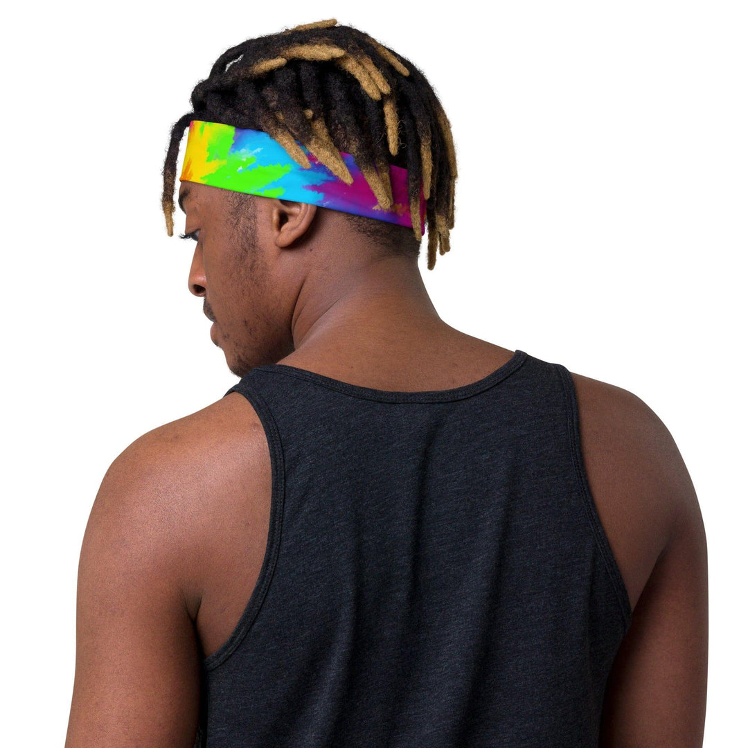 Summer Tie Dye Pattern Quick Dry Stretch Headband - TopKoalaTee