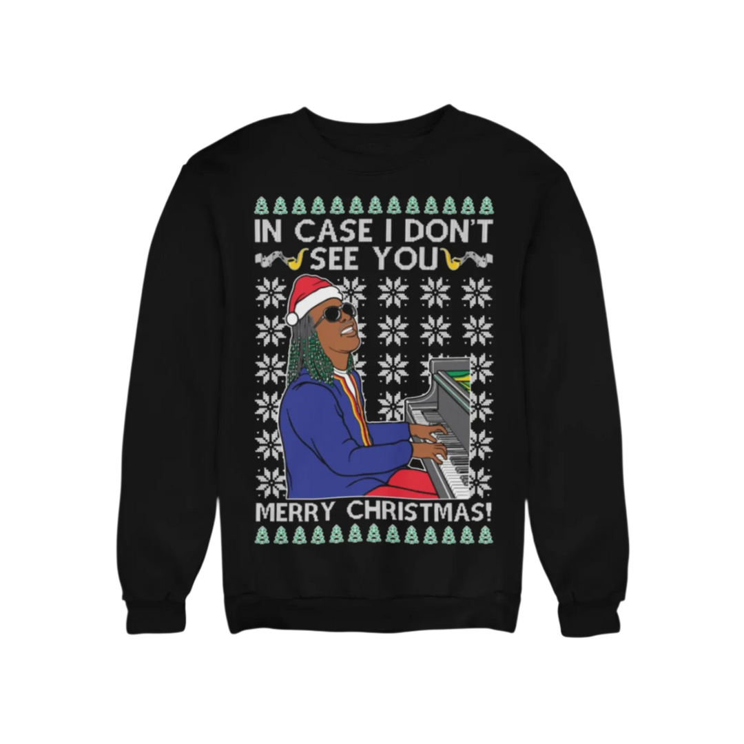 Ugly Christmas Crewneck Graphic Sweatshirt In Case I Don't See You Merry Christmas