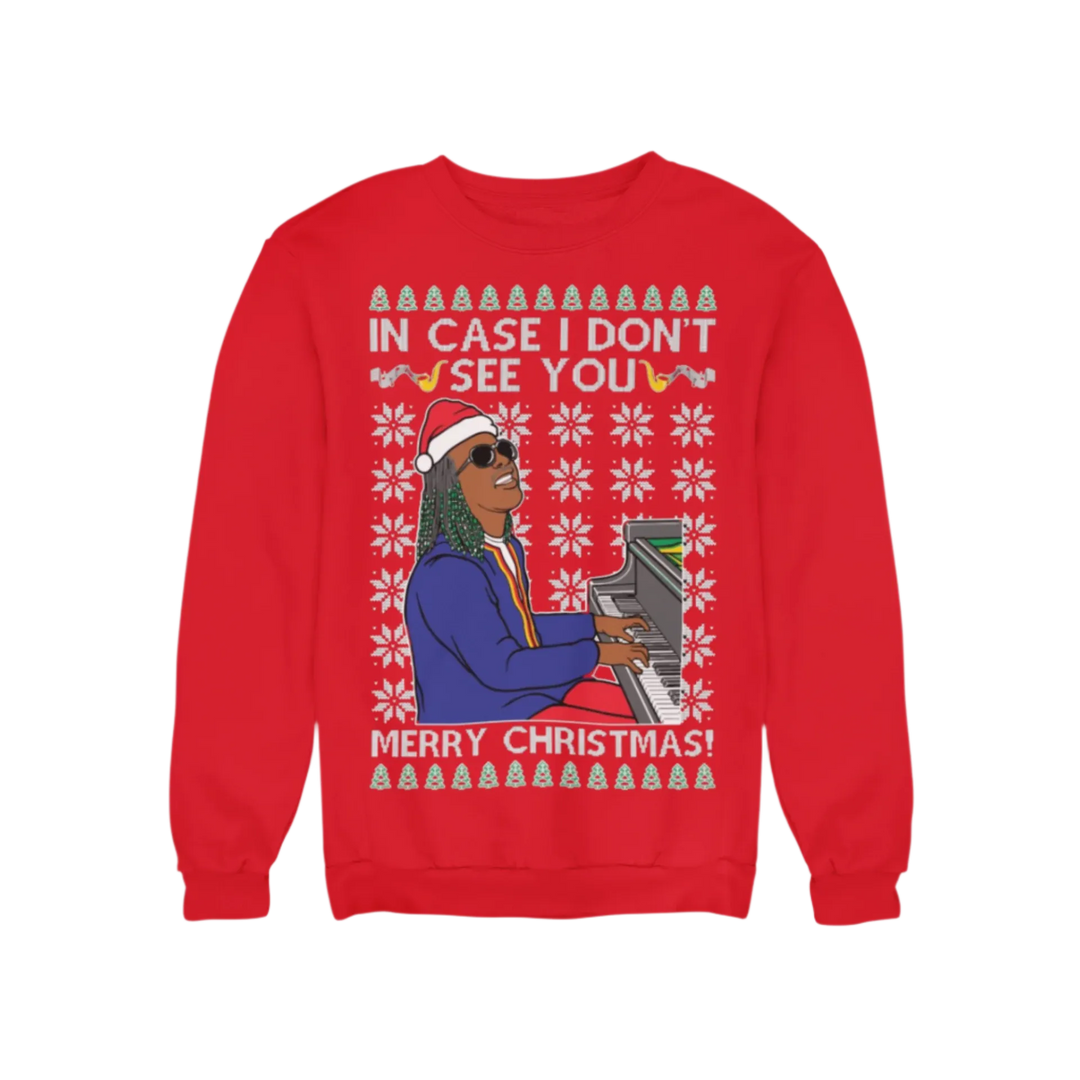 Ugly Christmas Crewneck Graphic Sweatshirt In Case I Don't See You Merry Christmas