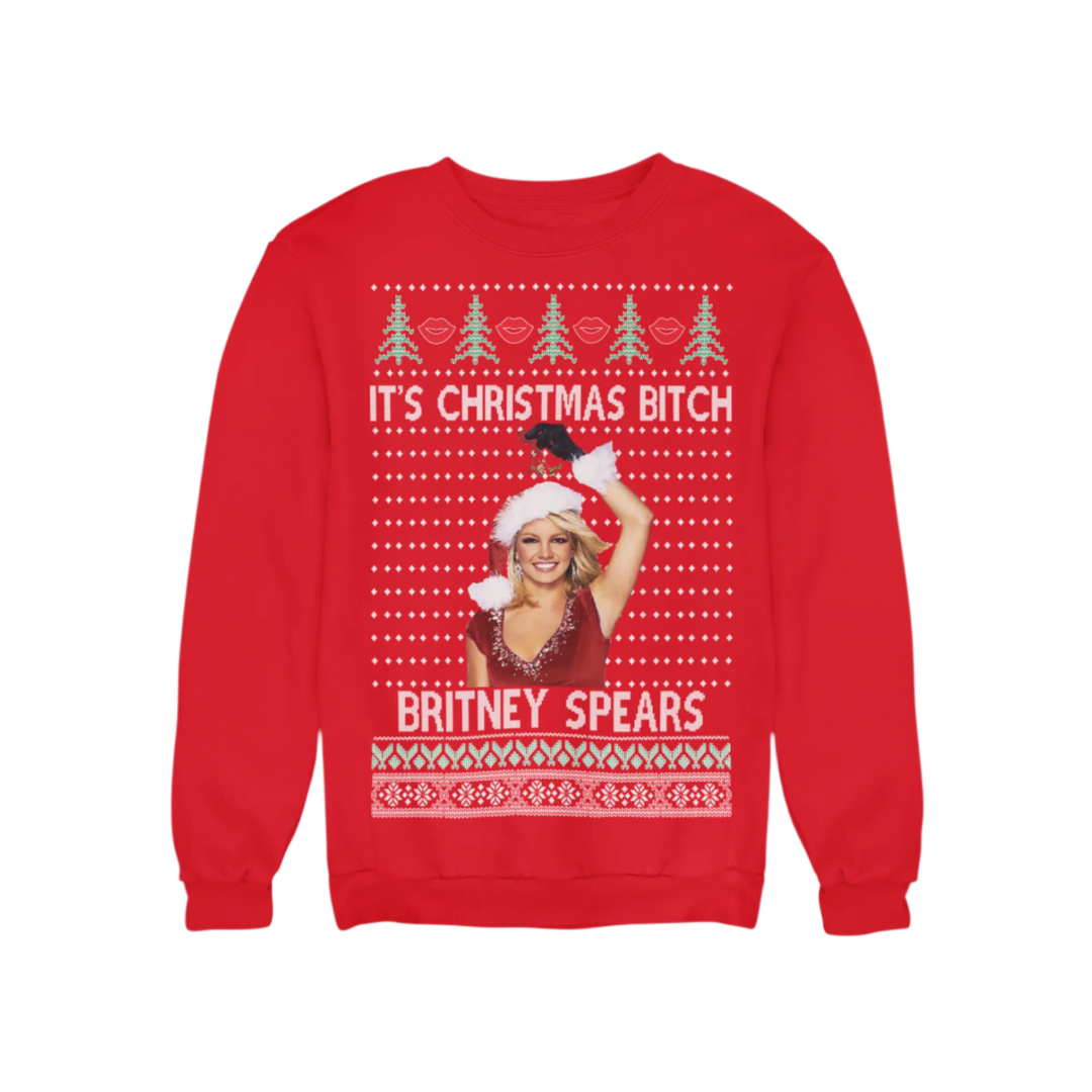 Ugly Christmas Crewneck Graphic Unisex Sweatshirt It's Christmans Bitch