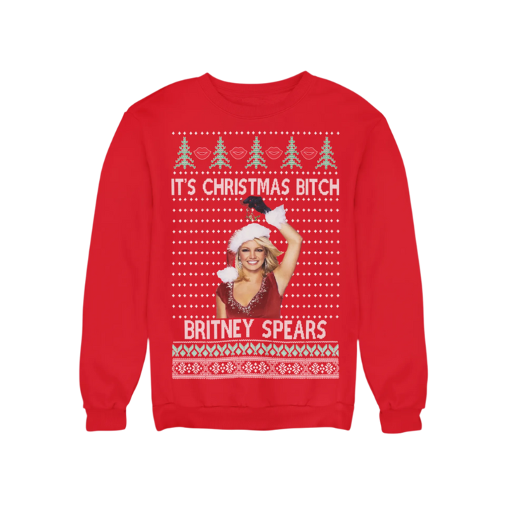 Ugly Christmas Crewneck Graphic Unisex Sweatshirt It's Christmans Bitch