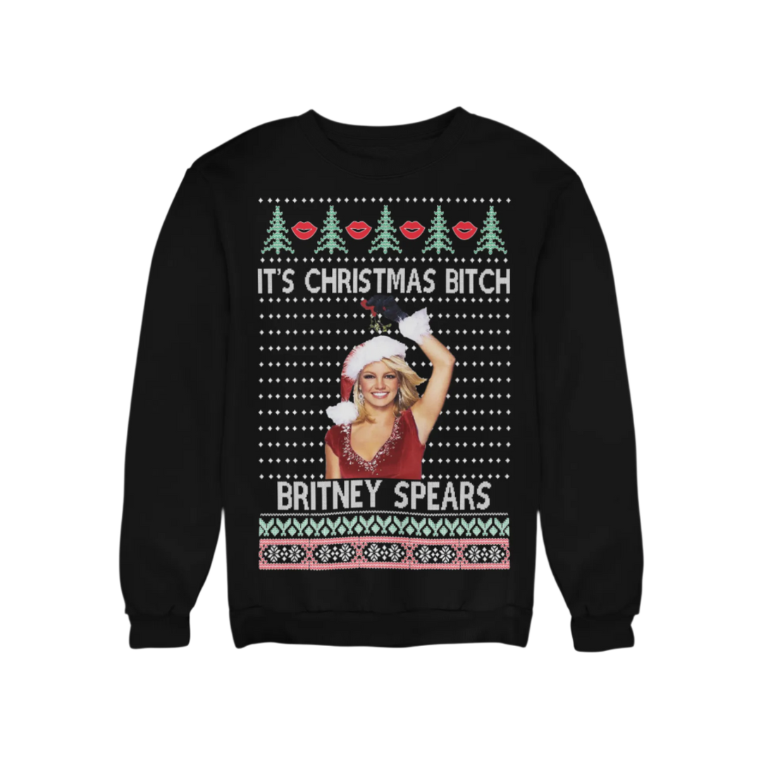 Ugly Christmas Crewneck Graphic Unisex Sweatshirt It's Christmans Bitch