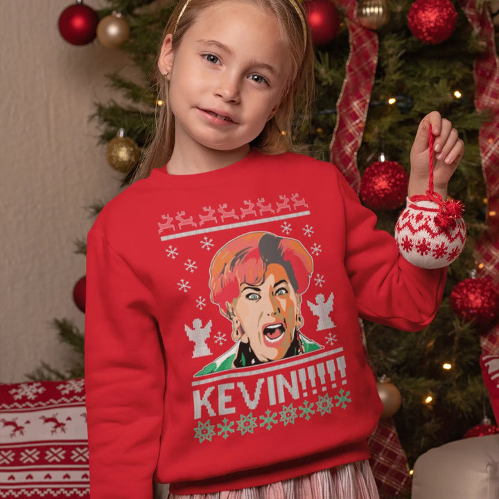 Ugly Christmas Crewneck Graphic Unisex Sweatshirt Kevin!!