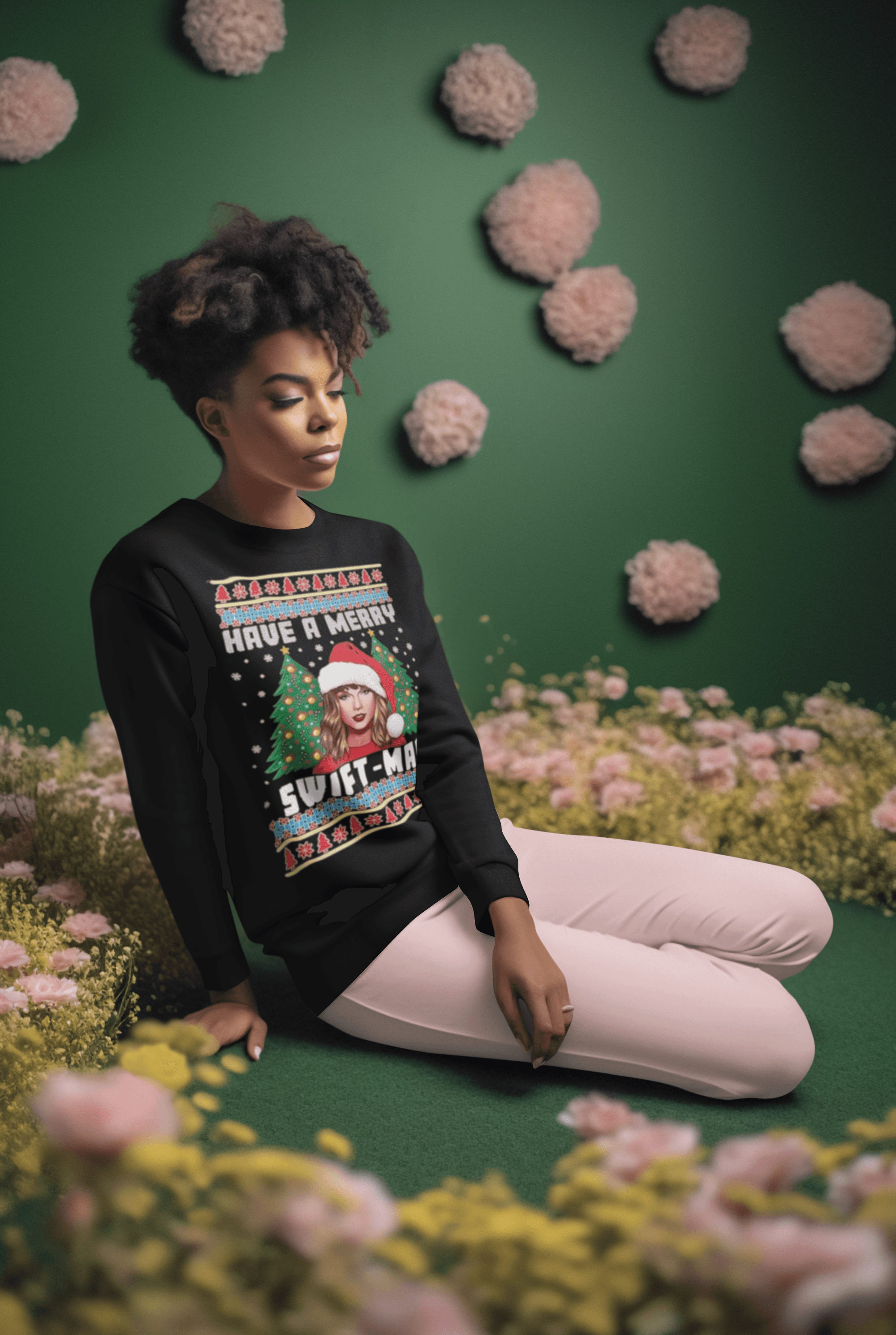 Have A Merry Swift Ugly Christmas Crewneck Sweater - TopKoalaTee
