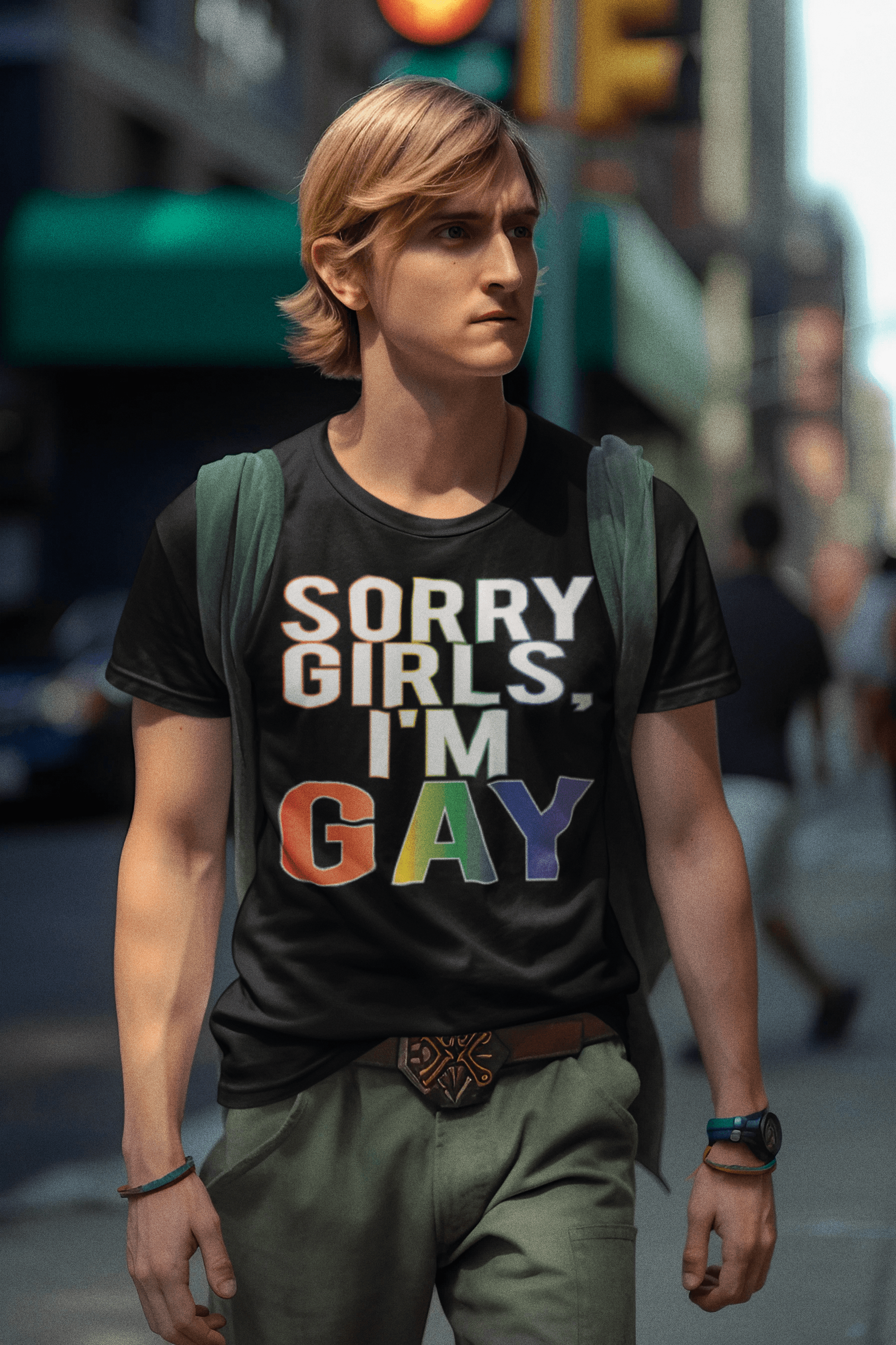 Pride T-Shirt Top Koala Softstyle Sorry Girls I'm Gay Unisex Tee - TopKoalaTee