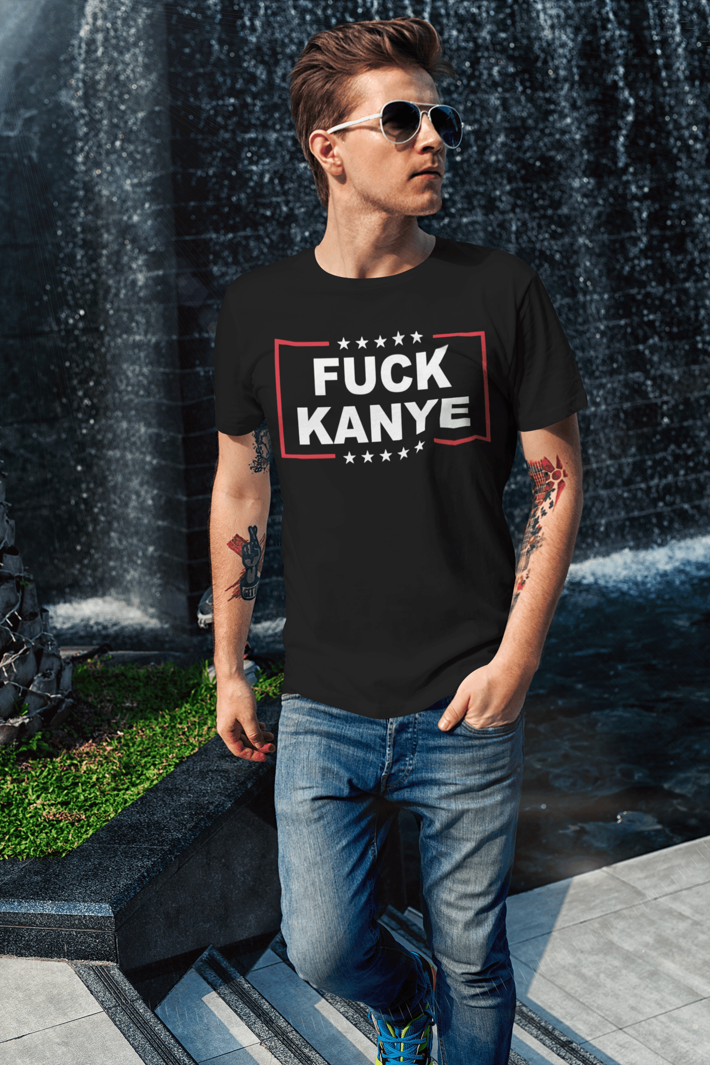 West T-Shirt F*#! Kanye Short Sleeve Top Koala Unisex Tee - TopKoalaTee