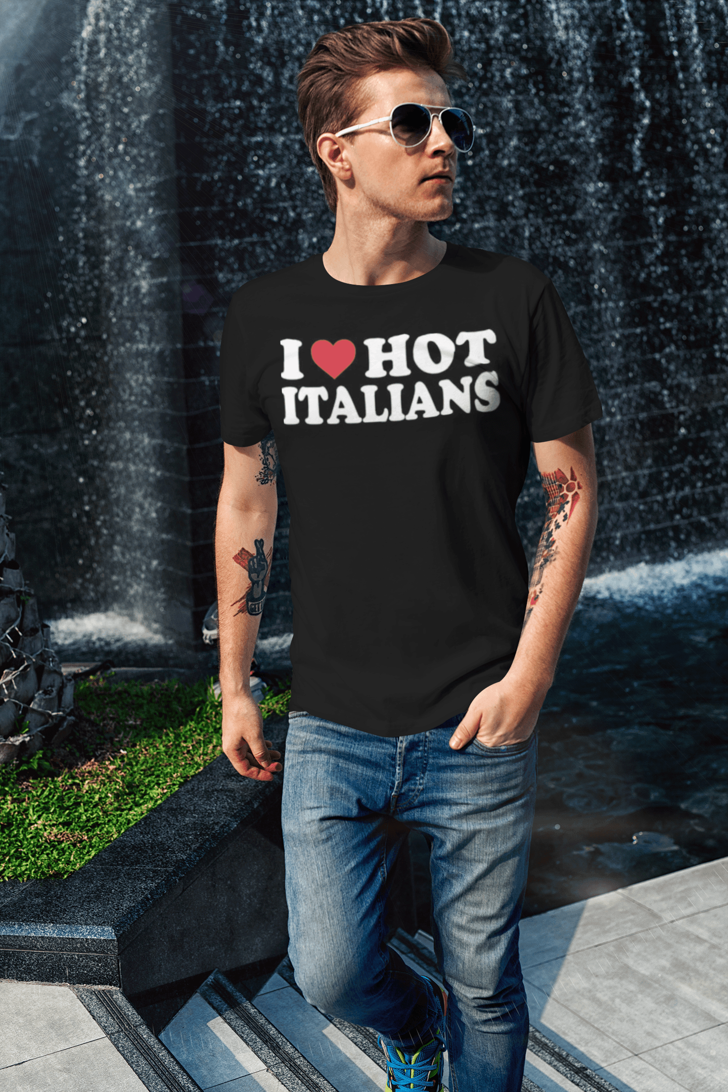 I Love Hot Italians Top Koala Short Sleeve Sofstyle Unisex Tee - TopKoalaTee