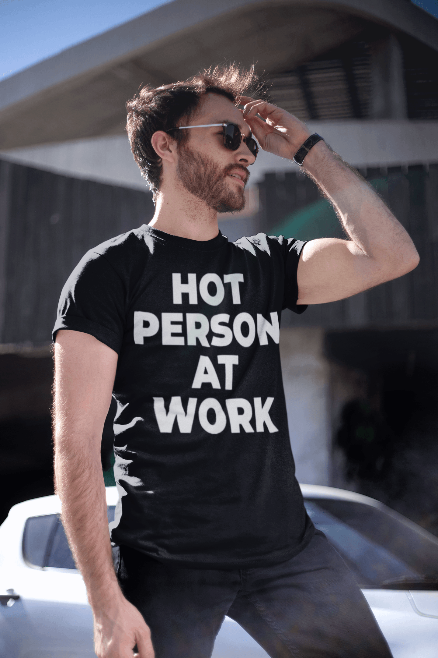 Hot Person at Work T-shirt Top Koala Softstyle Short Sleeve Unisex Tee - TopKoalaTee