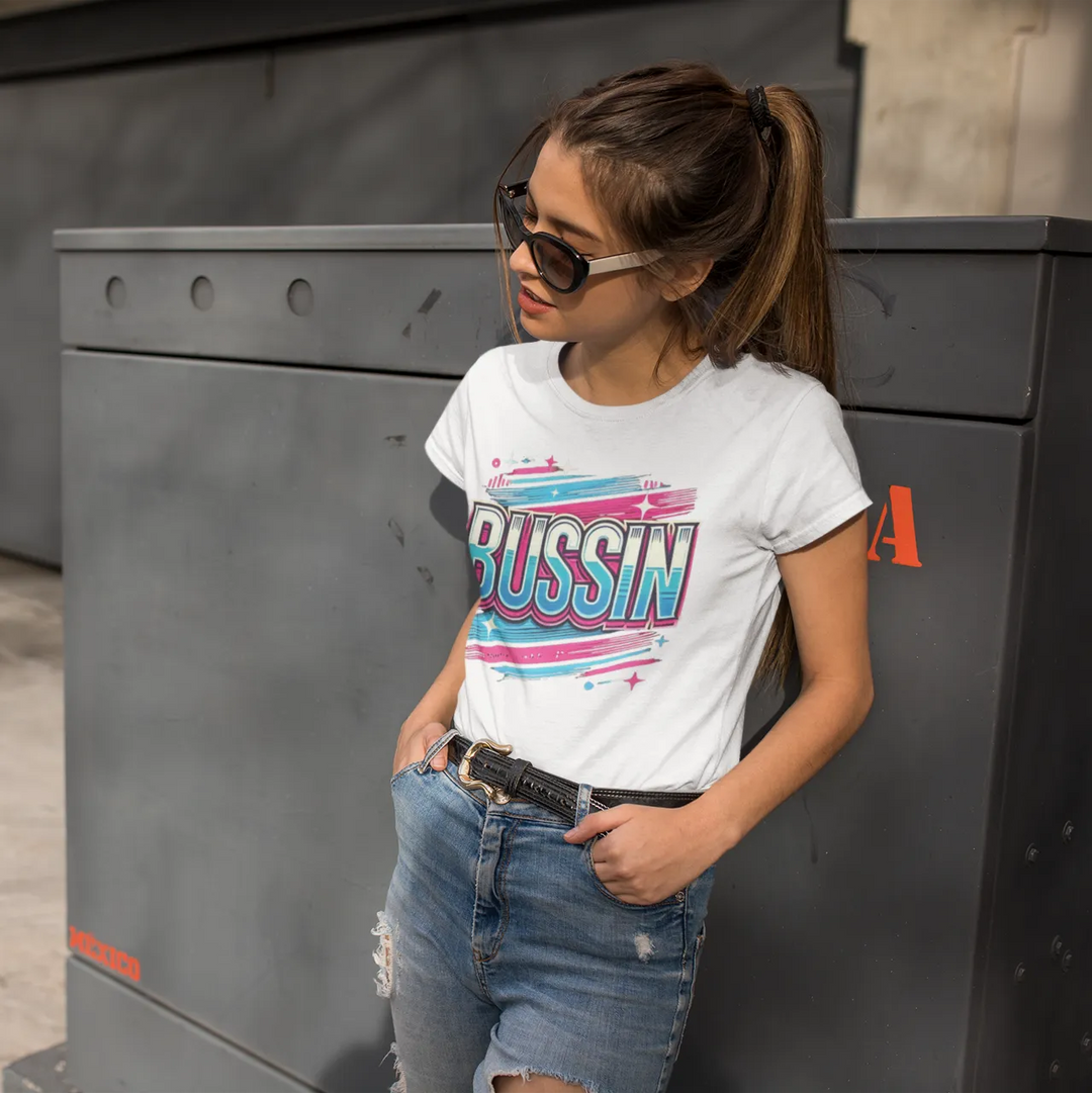 Bussin T-Shirt Short Sleeve Premium Cotton DTG Printed Crew Neck Unisex Tee