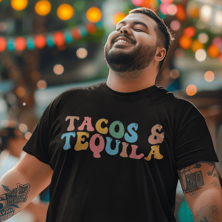 Tacos And Tequilla Short Sleeve 100% Cotton Unisex Crew Neck Top - TopKoalaTee