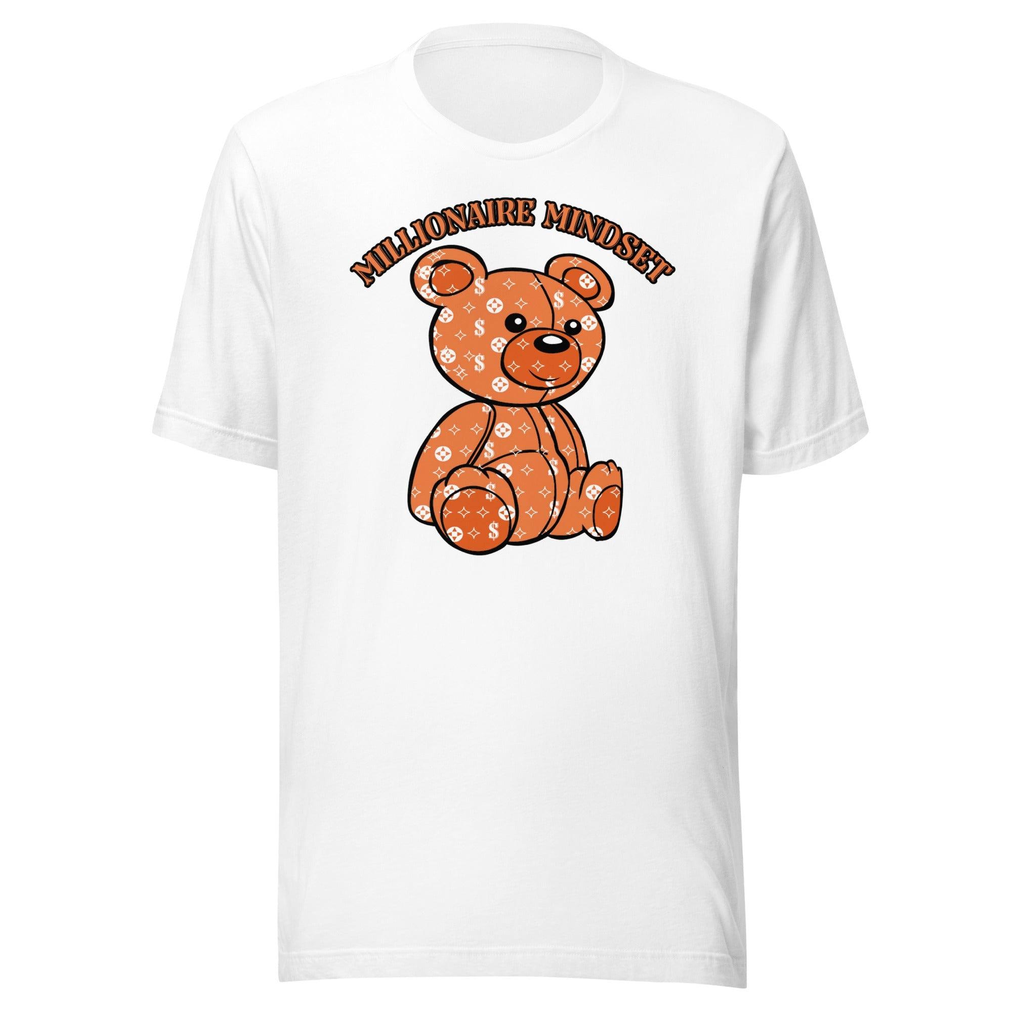 Teddy Bear T-Shirt Urban Teddy Series Millionaire Mindset Marked in Designer Prada Labels Short Sleeve Top - TopKoalaTee