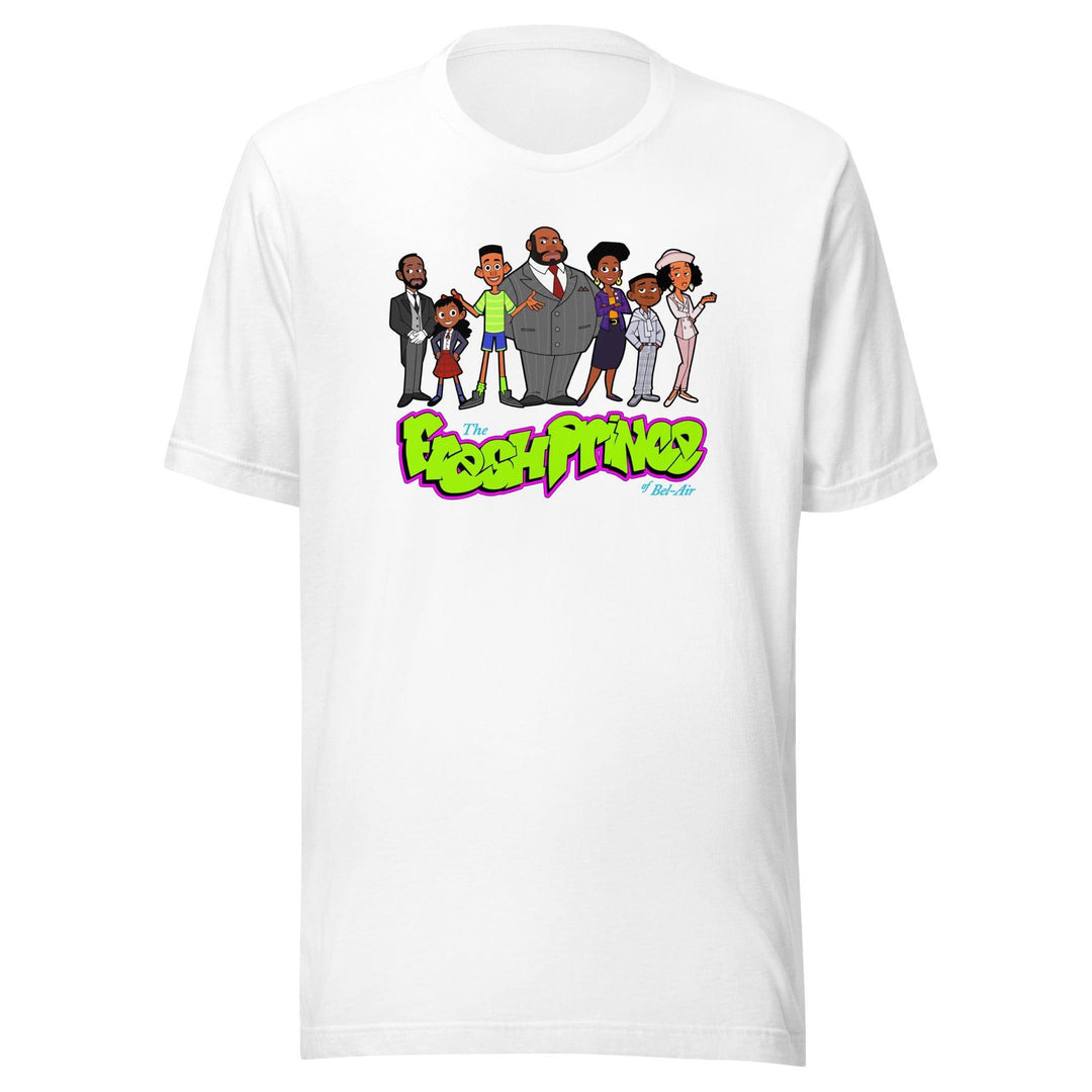 The Fresh Prince Of Bel Air T-shirt of Animated Cast Members 90's TV Sitcom Short Sleeve Unisex top - TopKoalaTee