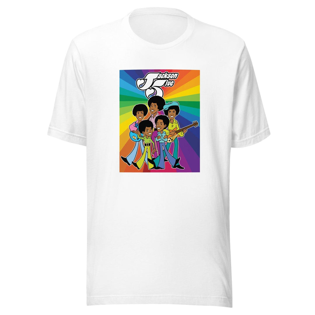 The Jackson 5 T-Shirt 70's Music Group of Animated Band Members in Retro Style Unisex Top - TopKoalaTee