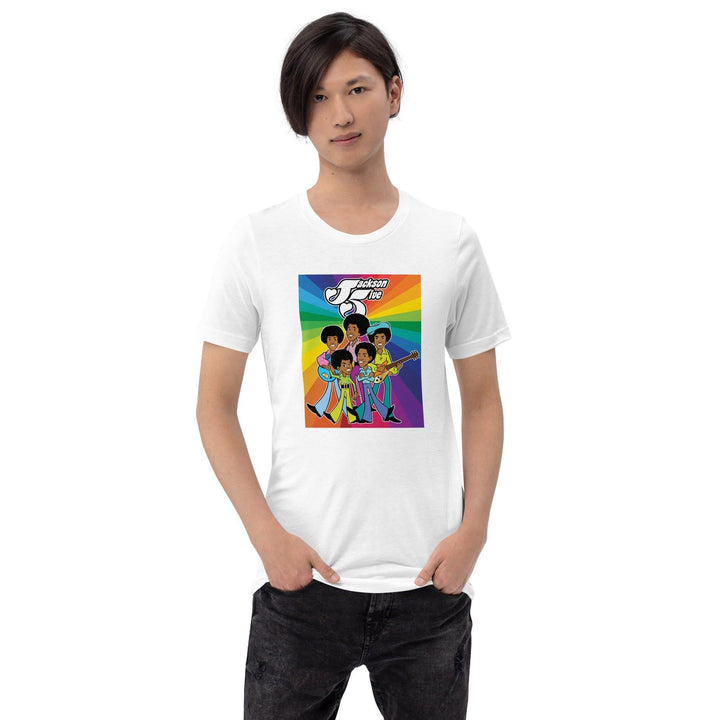 The Jackson 5 T-Shirt 70's Music Group of Animated Band Members in Retro Style Unisex Top - TopKoalaTee