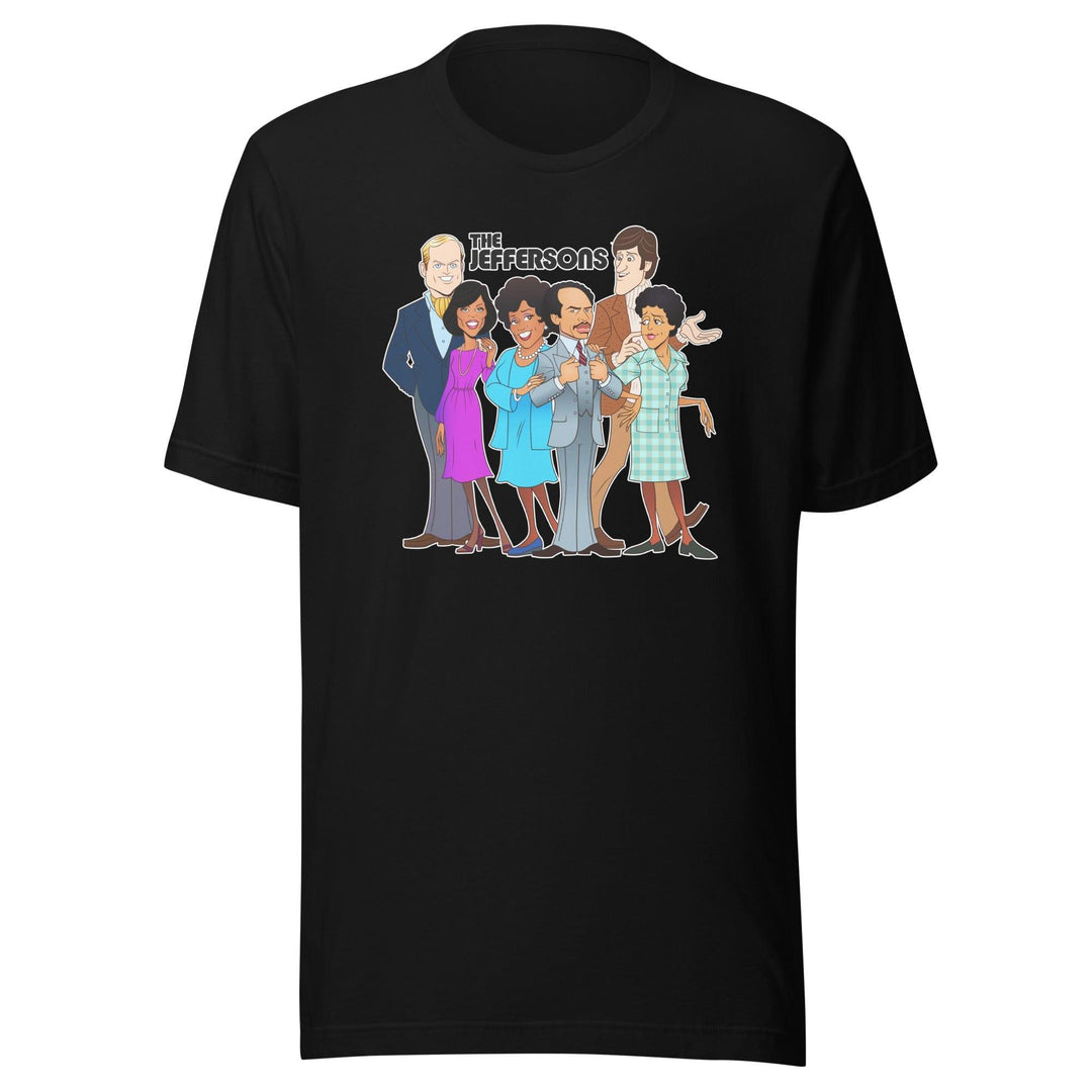 The Jefferson's T-shirt 80's TV Sitcom Animated Cast Short Sleeve Unisex Top - TopKoalaTee