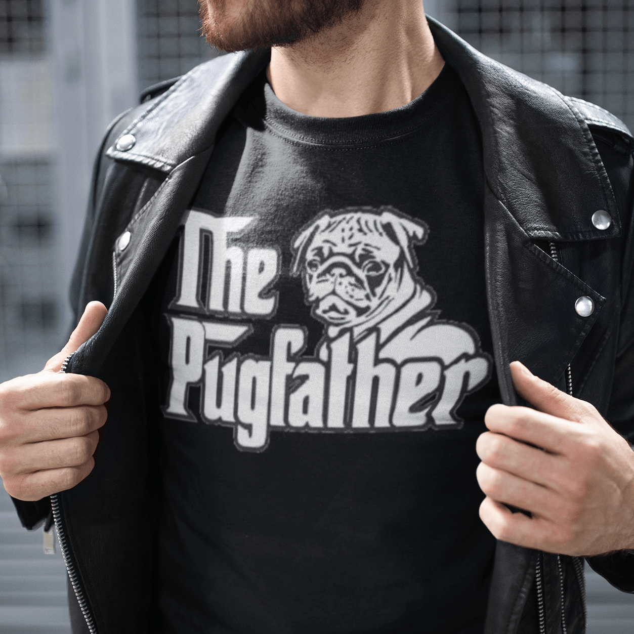 The Pugfather T-shirt Sofstyle 100% Cotton Top Koala Unisex Tee - TopKoalaTee