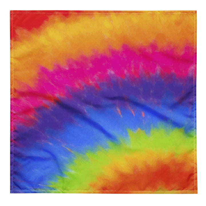 Tie Dye Rainbow Swirl Pattern Designer All-over print bandana TopKoalaTee - TopKoalaTee